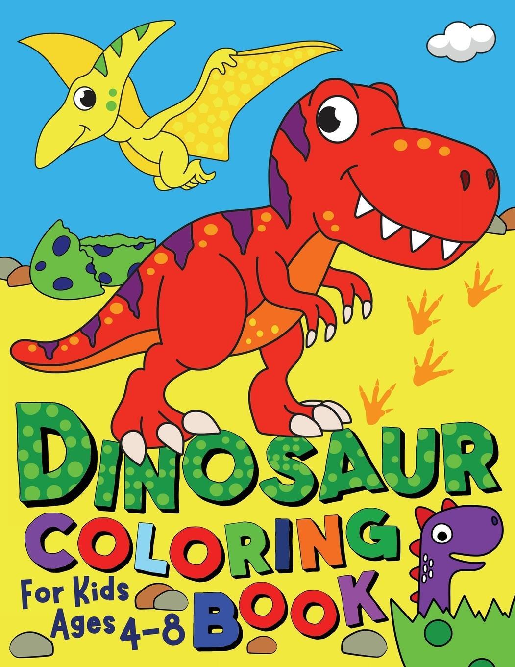 Cover: 9781916293618 | Dinosaur Coloring Book for Kids ages 4-8 | Silly Bear | Taschenbuch