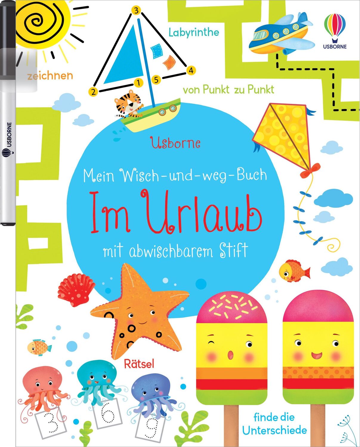 Cover: 9781782324140 | Mein Wisch-und-weg-Buch: Im Urlaub | mit abwischbarem Stift | Robson