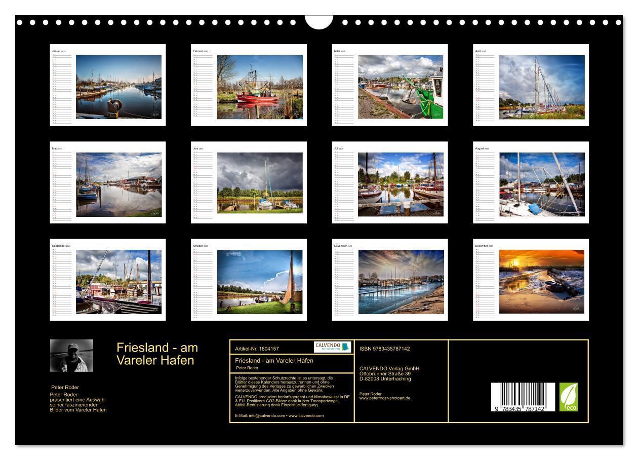 Bild: 9783435787142 | Friesland - am Vareler Hafen (Wandkalender 2025 DIN A3 quer),...