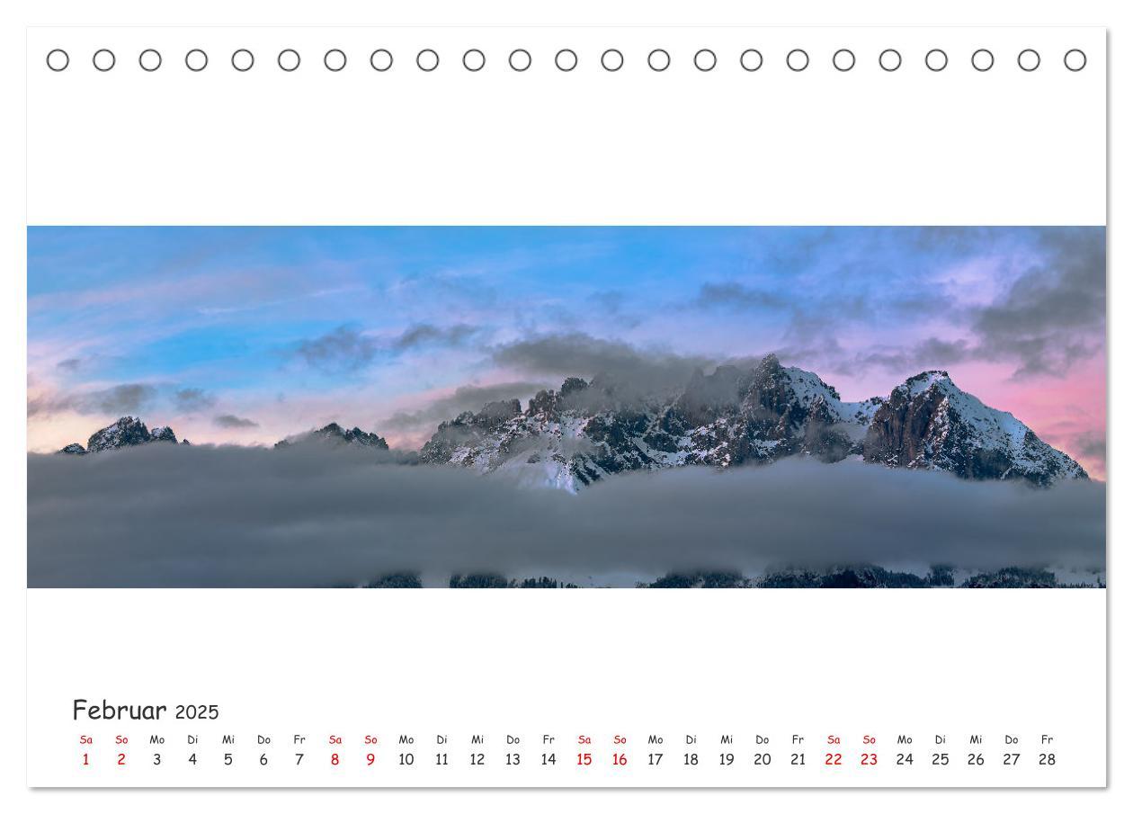 Bild: 9783383987588 | Wilder Kaiser Panorama 2025 (Tischkalender 2025 DIN A5 quer),...