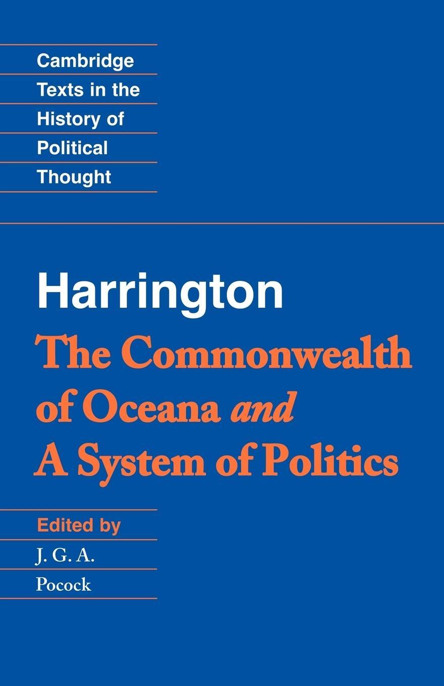 Cover: 9780521423298 | Harrington | 'The Commonwealth of Oceana' and 'a System of Politics'