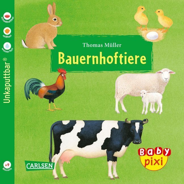 Cover: 9783551051448 | Baby Pixi (unkaputtbar) 42: Bauernhoftiere | Thomas Müller | Broschüre