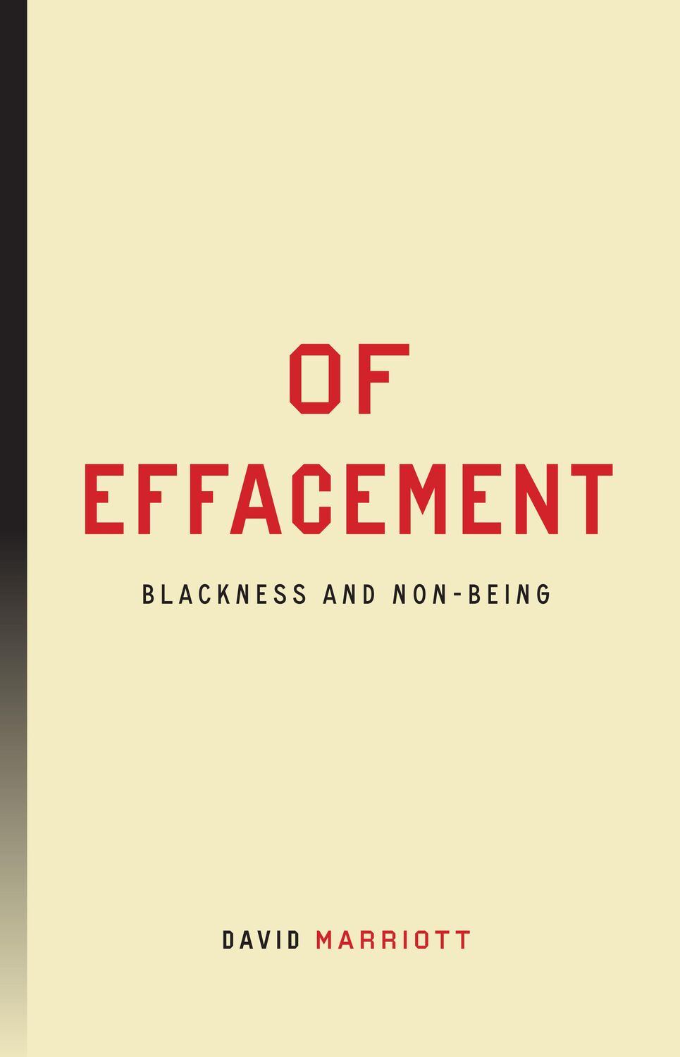 Cover: 9781503637252 | Of Effacement | Blackness and Non-Being | David Marriott | Taschenbuch