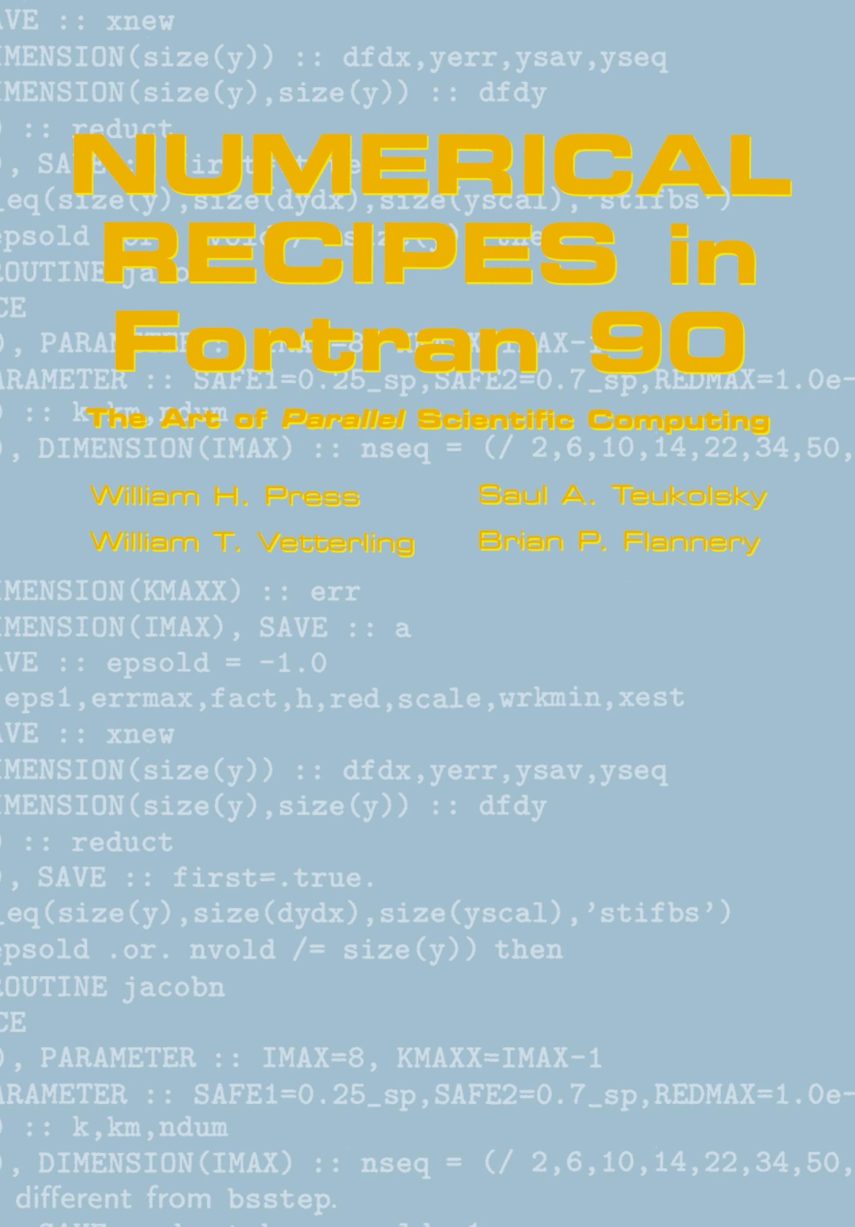 Cover: 9780521574396 | Numerical Recipes in FORTRAN 90 | William H. Press | Buch | 1486 S.