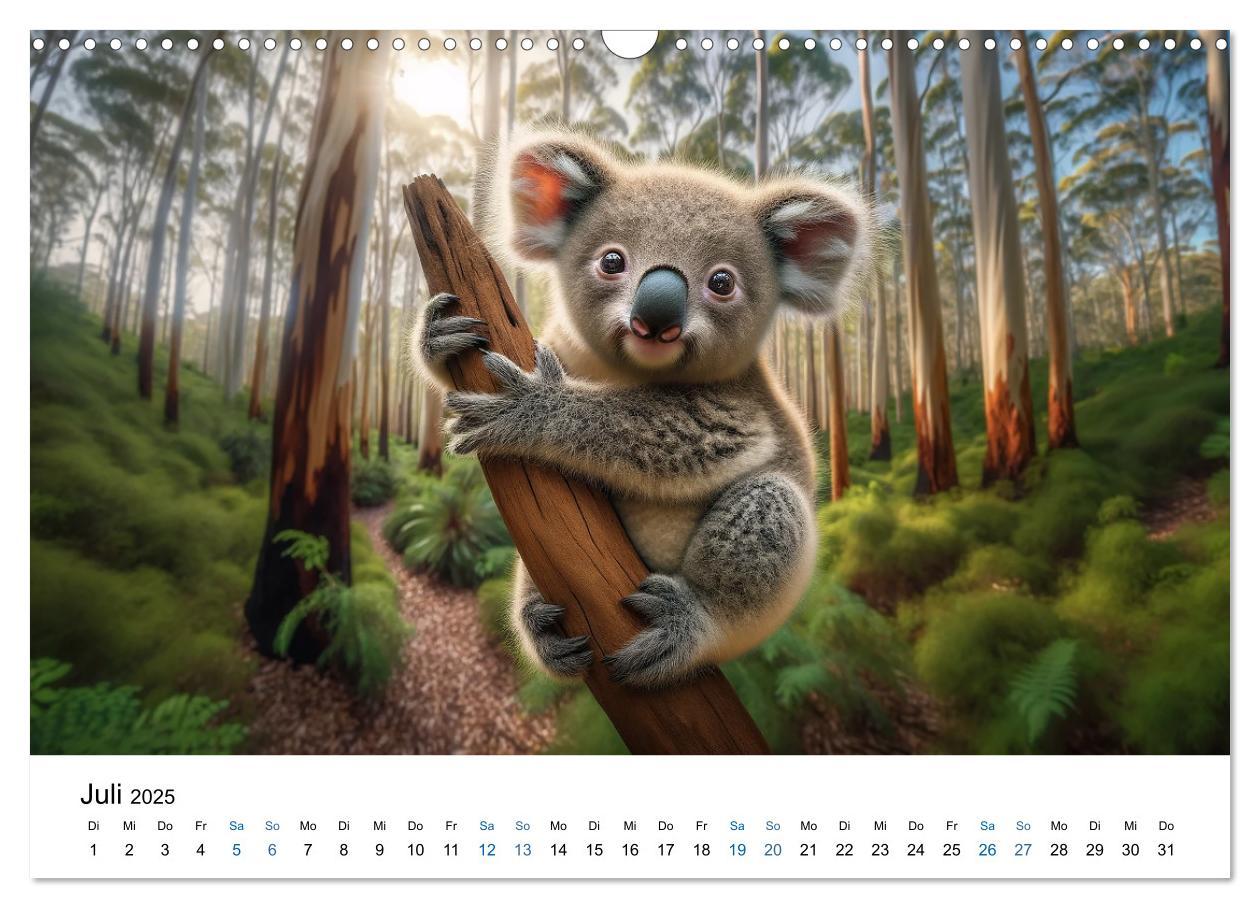 Bild: 9783383766596 | Baby-Tiere (Wandkalender 2025 DIN A3 quer), CALVENDO Monatskalender