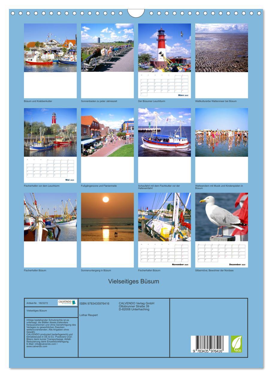 Bild: 9783435976416 | Vielseitiges Büsum (Wandkalender 2025 DIN A3 hoch), CALVENDO...