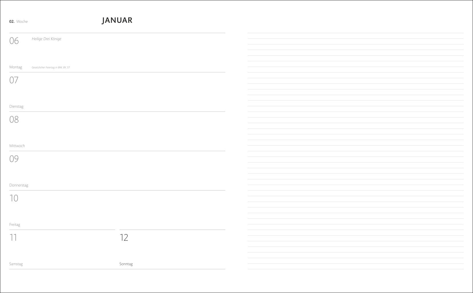 Bild: 9783756408115 | Kombitimer schwarz groß 2025 | Heye | Kalender | Bürokalender Heye