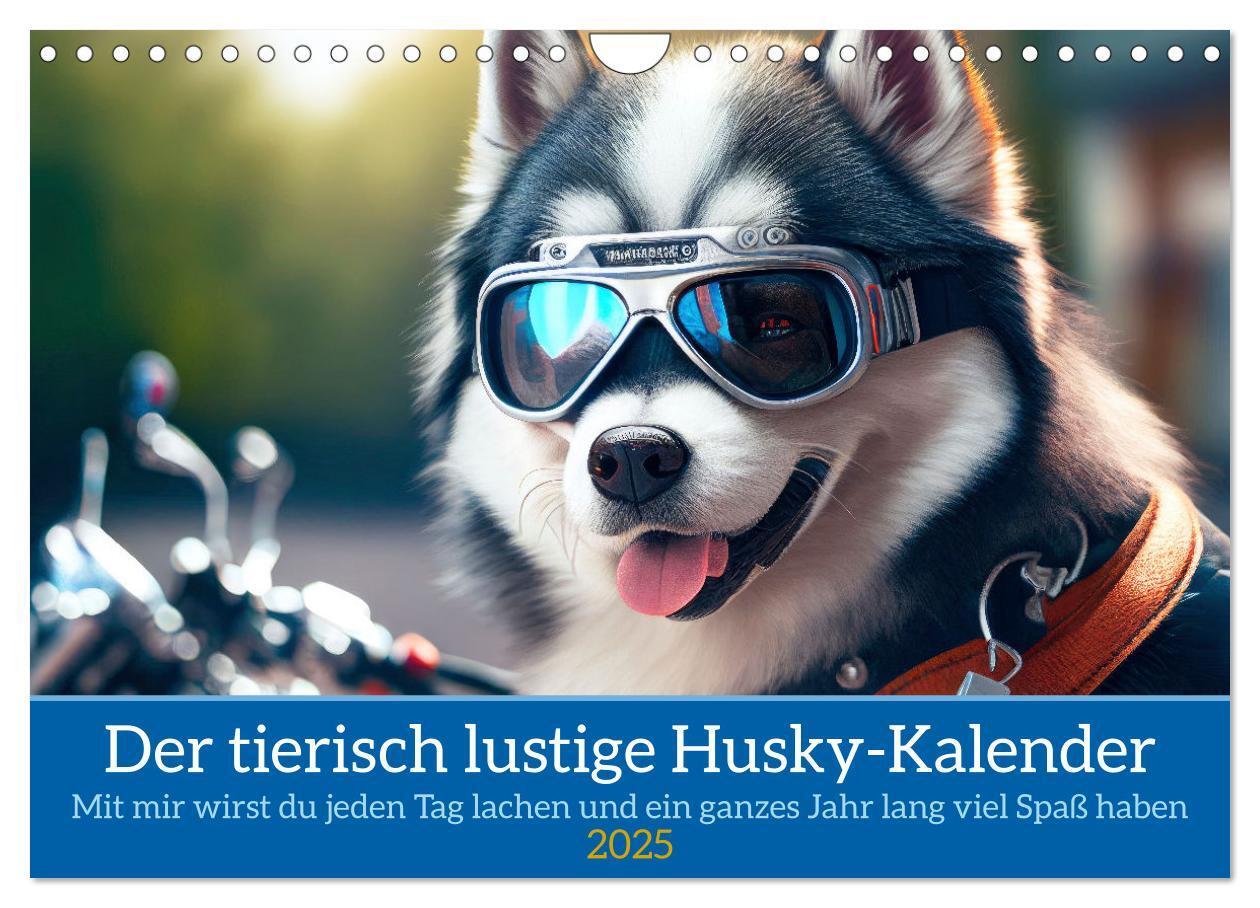 Cover: 9783435639878 | Der tierisch lustige Husky Kalender (Wandkalender 2025 DIN A4...