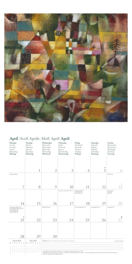 Bild: 4002725994141 | N NEUMANNVERLAGE - Paul Klee 2025 Broschürenkalender, 30x30cm,...