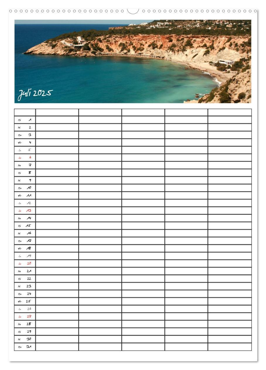 Bild: 9783457078952 | Ibiza / Familienplaner (Wandkalender 2025 DIN A2 hoch), CALVENDO...