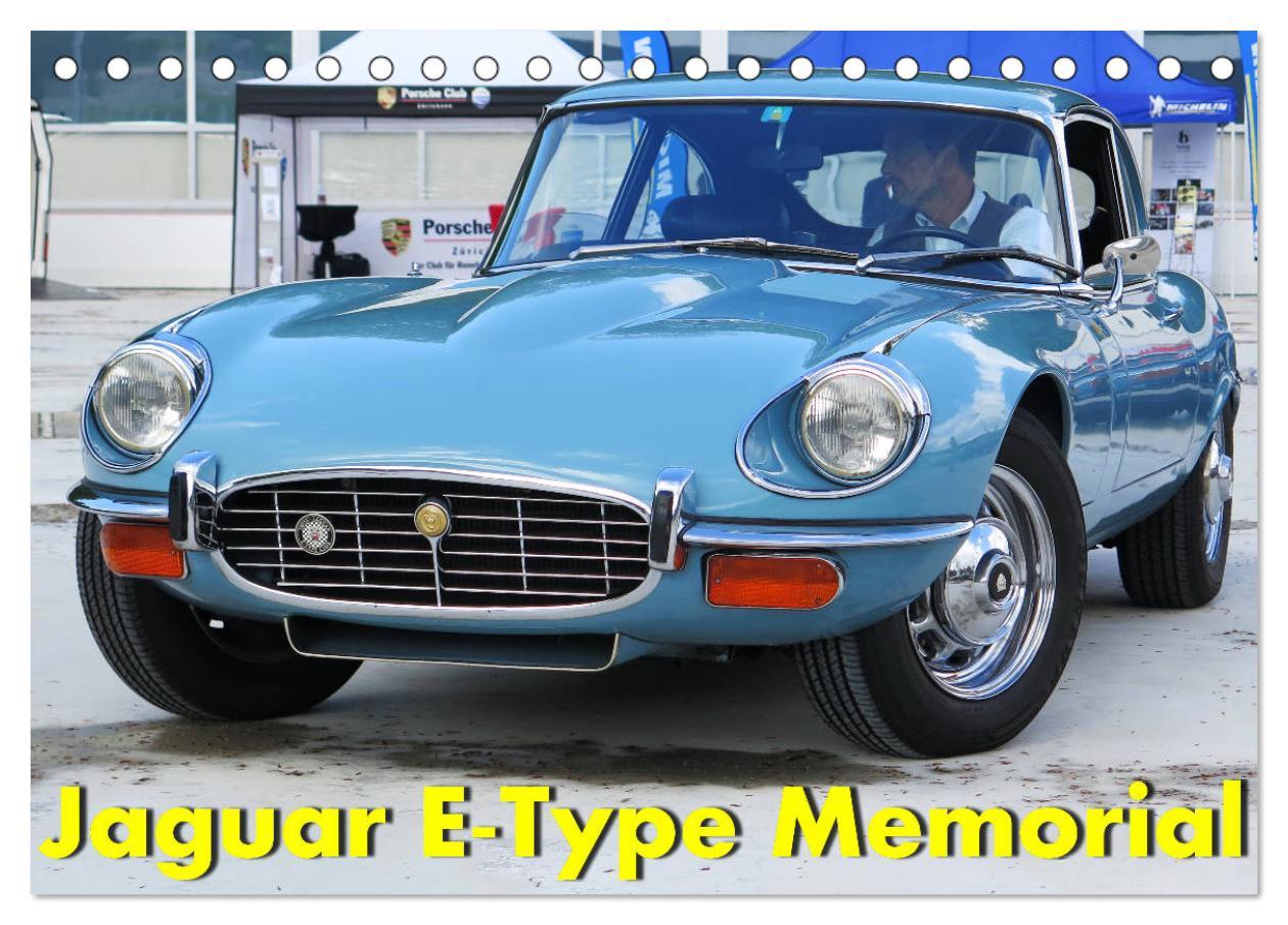 Cover: 9783435134243 | Jaguar E-Type Memorial (Tischkalender 2025 DIN A5 quer), CALVENDO...