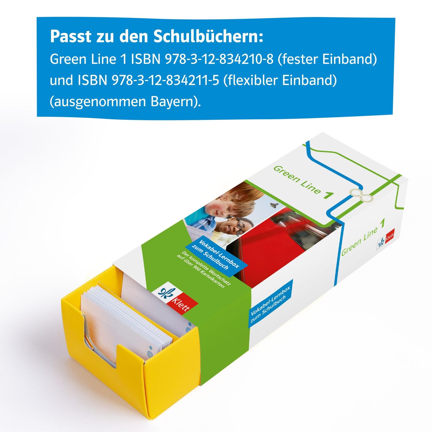 Bild: 9783129240373 | Green Line 1. Vokabel-Lernbox (G8 und G9) | Stück | Vokabel-Lernbox