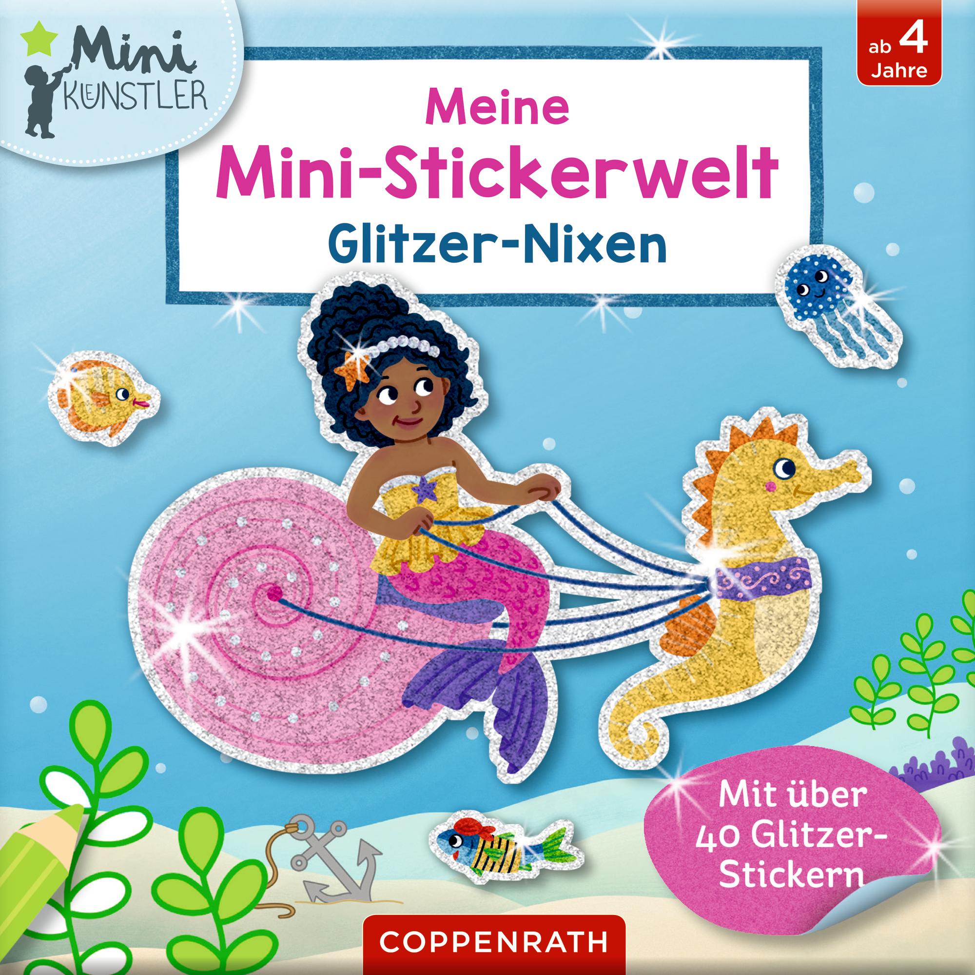 Cover: 4050003952246 | Meine Mini-Stickerwelt - Glitzer-Nixen | Mit über 40 Glitzer-Stickern