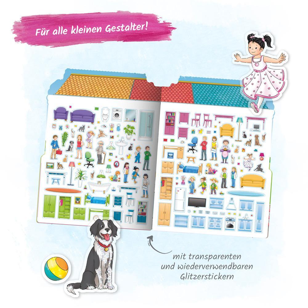 Bild: 9783965523463 | Trötsch Stickerbuch Mein glitzerndes Stickerhaus | Co.KG | Taschenbuch