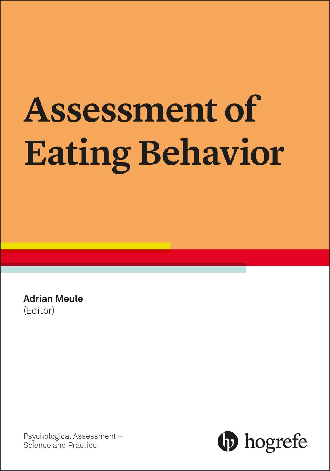 Cover: 9780889376168 | Assessment of Eating Behavior | Adrian Meule | Taschenbuch | VIII