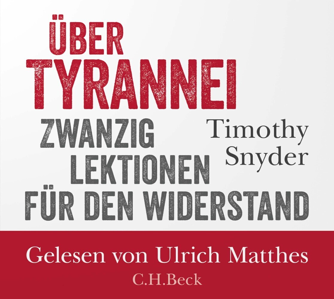 Cover: 9783406800818 | Über Tyrannei, CD-ROM | Timothy Snyder | Buch | in Klappkassette