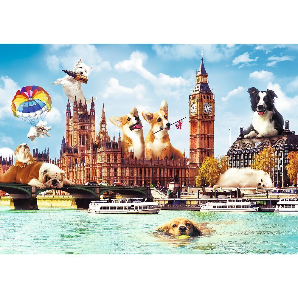Cover: 5900511105964 | Hunde in London (Puzzle) | Spiel | In Spielebox | 10596 | 2021 | Trefl
