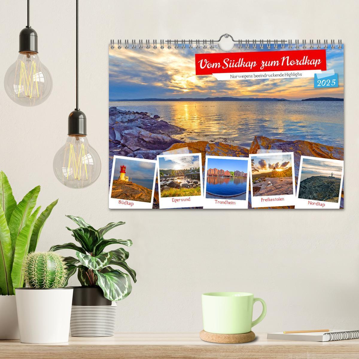 Bild: 9783383822520 | Vom Südkap zum Nordkap (Wandkalender 2025 DIN A4 quer), CALVENDO...