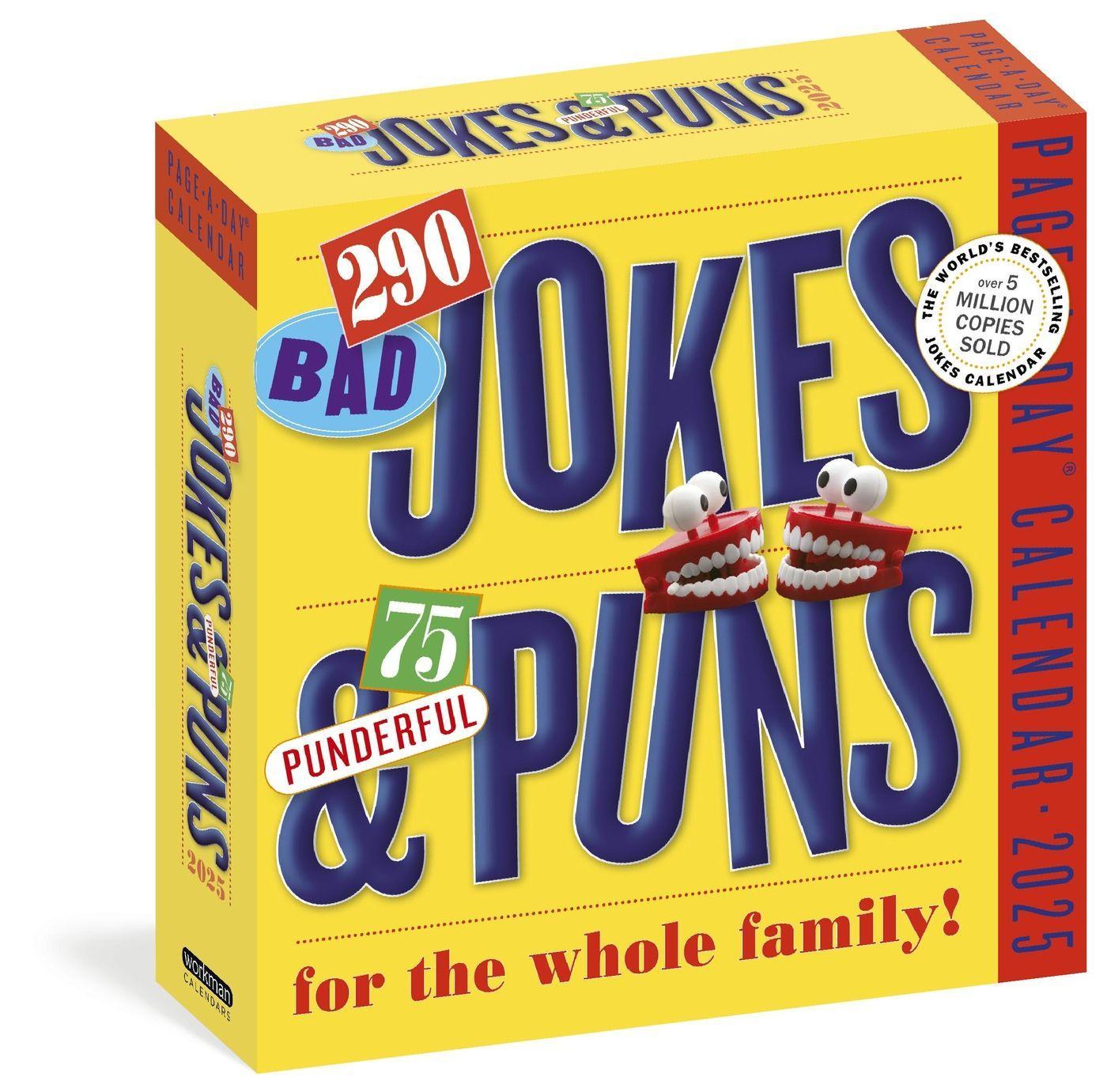 Cover: 9781523525225 | 290 Bad Jokes &amp; 75 Punderful Puns Page-A-Day(r) Calendar 2025 | 2025