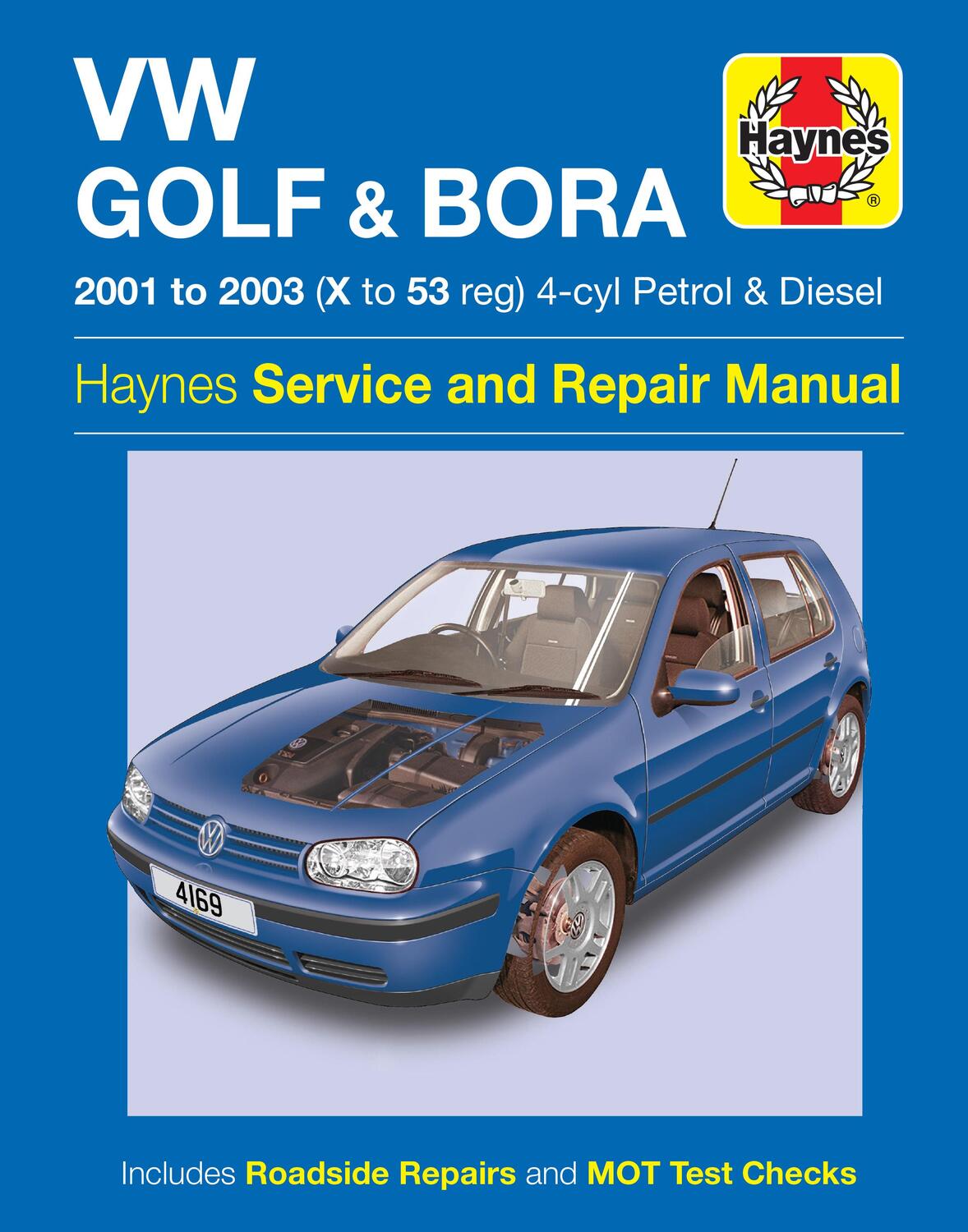 Cover: 9780857339720 | VW Golf &amp; Bora 4-cyl Petrol &amp; Diesel (01 - 03) Haynes Repair Manual
