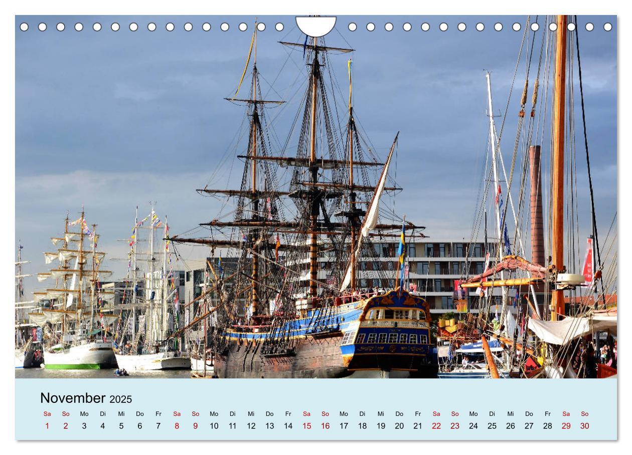 Bild: 9783435439614 | Parade der Windjammer - 2025 (Wandkalender 2025 DIN A4 quer),...