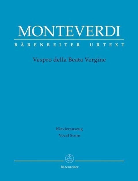 Cover: 9790006537808 | Vespro Della Beata Vergine 'Marienvesper' | Klavierauszug | Monteverdi