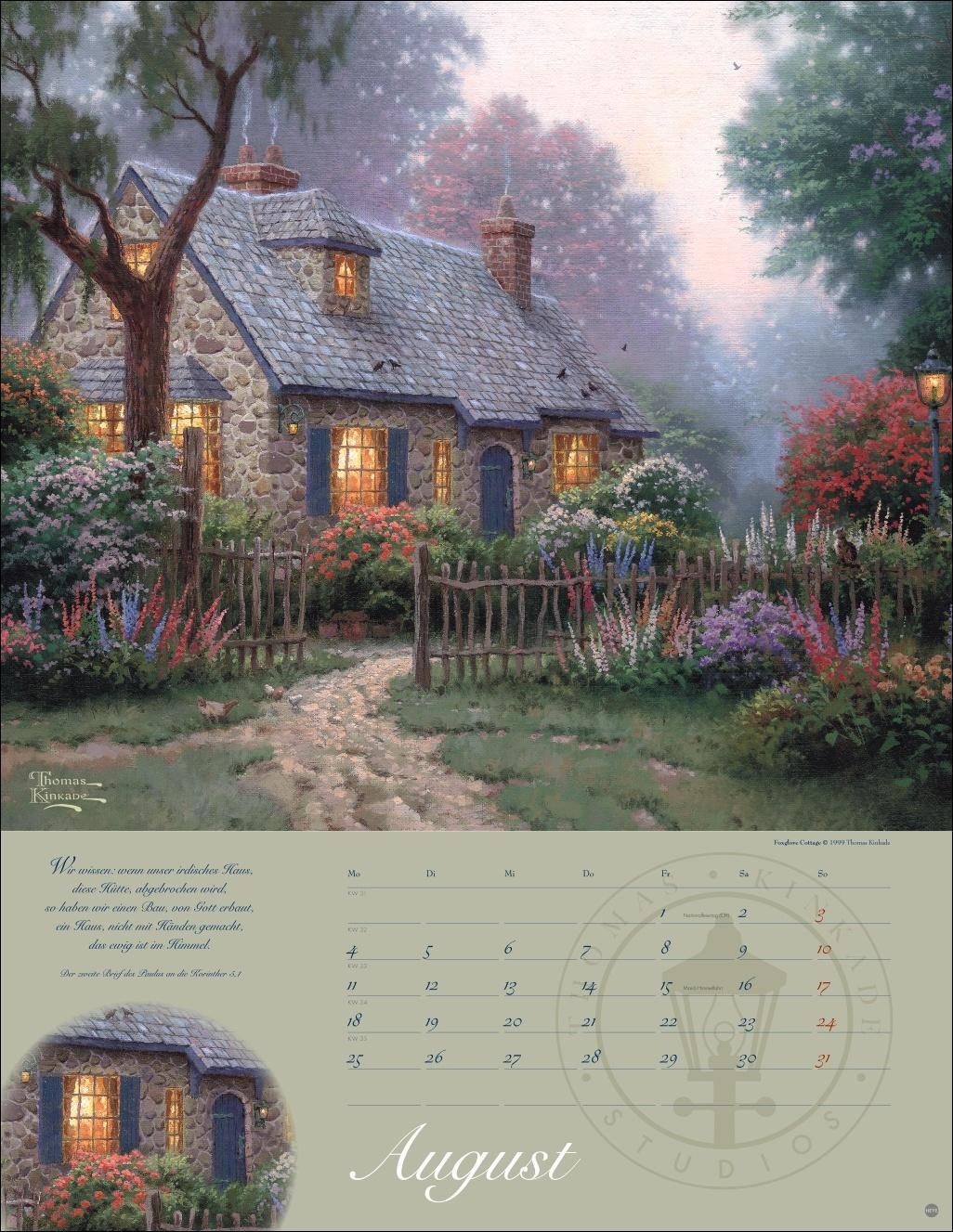 Bild: 9783756405350 | Thomas Kinkade: Land im Licht Kalender 2025 | Thomas Kinkade | 14 S.