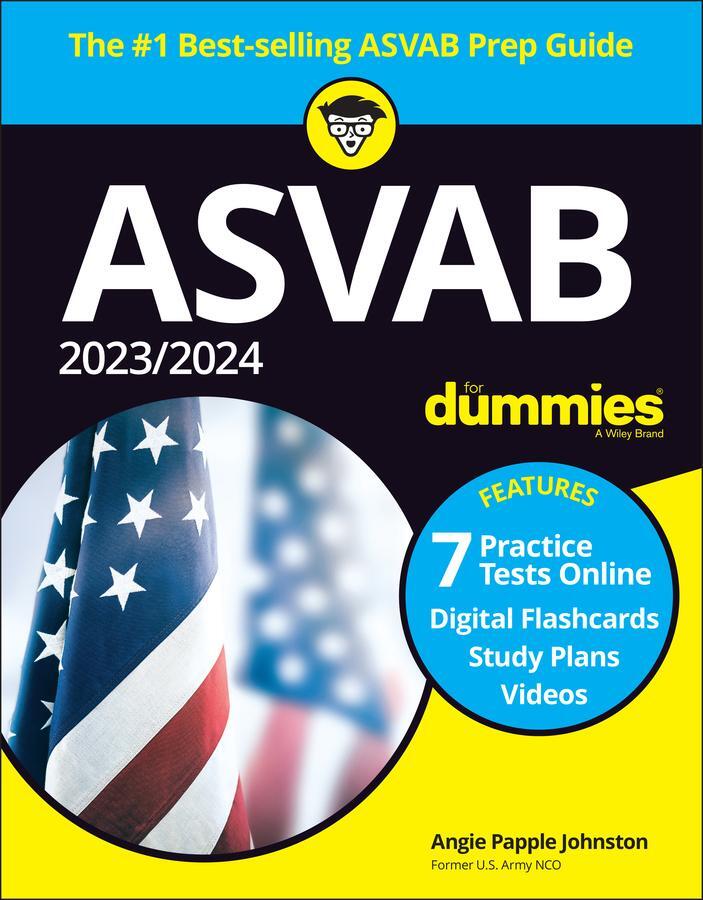 Cover: 9781394179404 | 2023/2024 ASVAB For Dummies (+ 7 Practice Tests, Flashcards, &amp;...