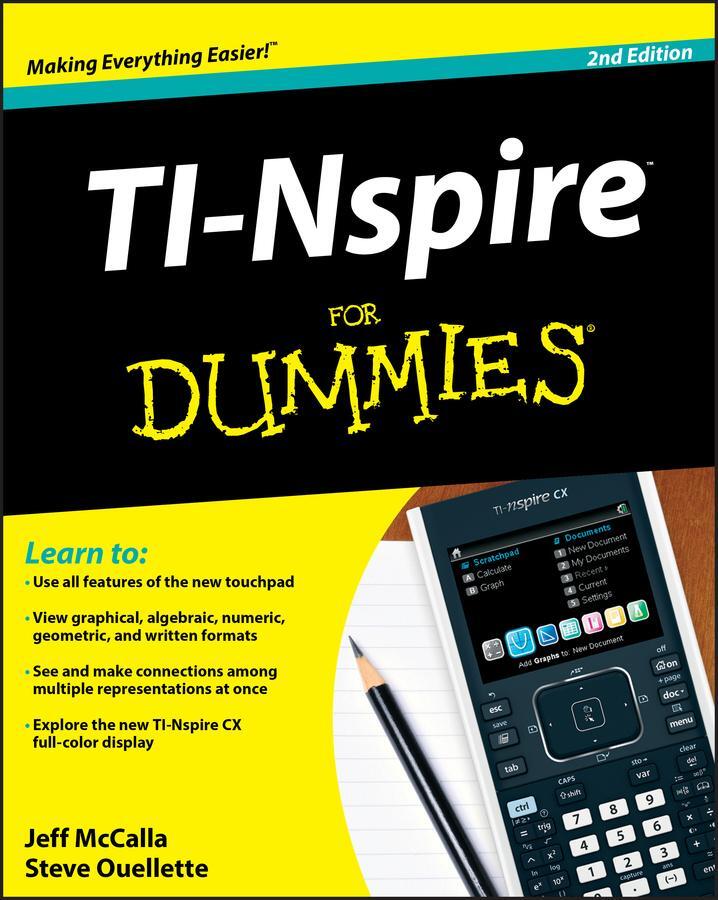 Cover: 9781118004661 | TI-Nspire For Dummies | Jeff McCalla (u. a.) | Taschenbuch | Englisch