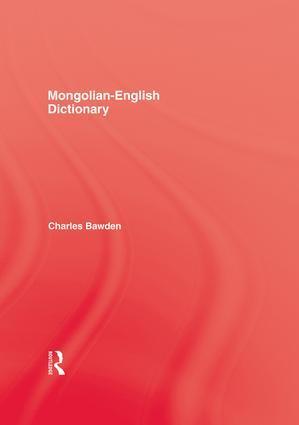 Cover: 9781138976368 | Mongolian English Dictionary | Bawden | Taschenbuch | Englisch | 2015