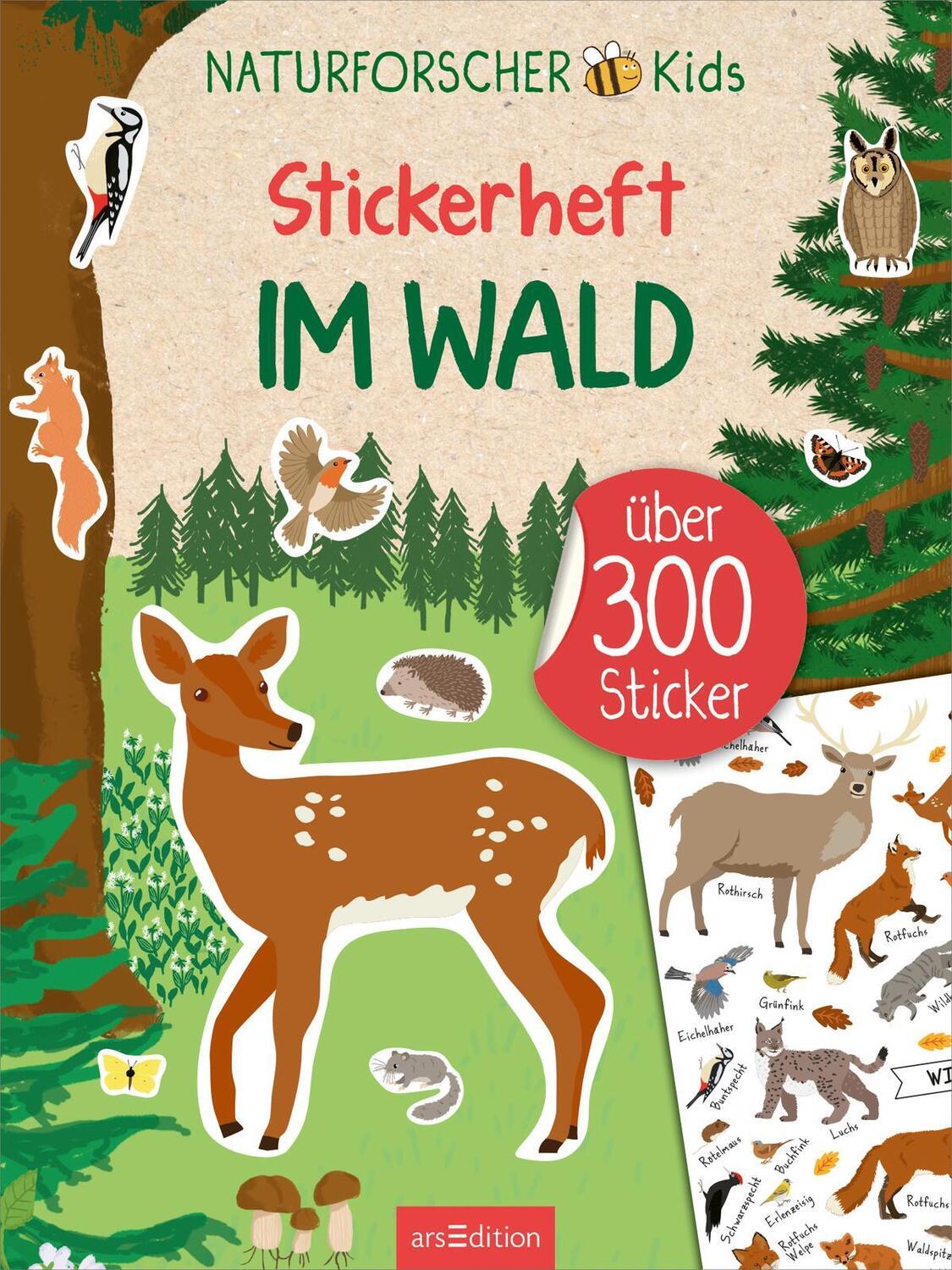 Bild: 9783845859040 | Naturforscher-Kids - Stickerheft Im Wald | Über 300 Sticker | Buch