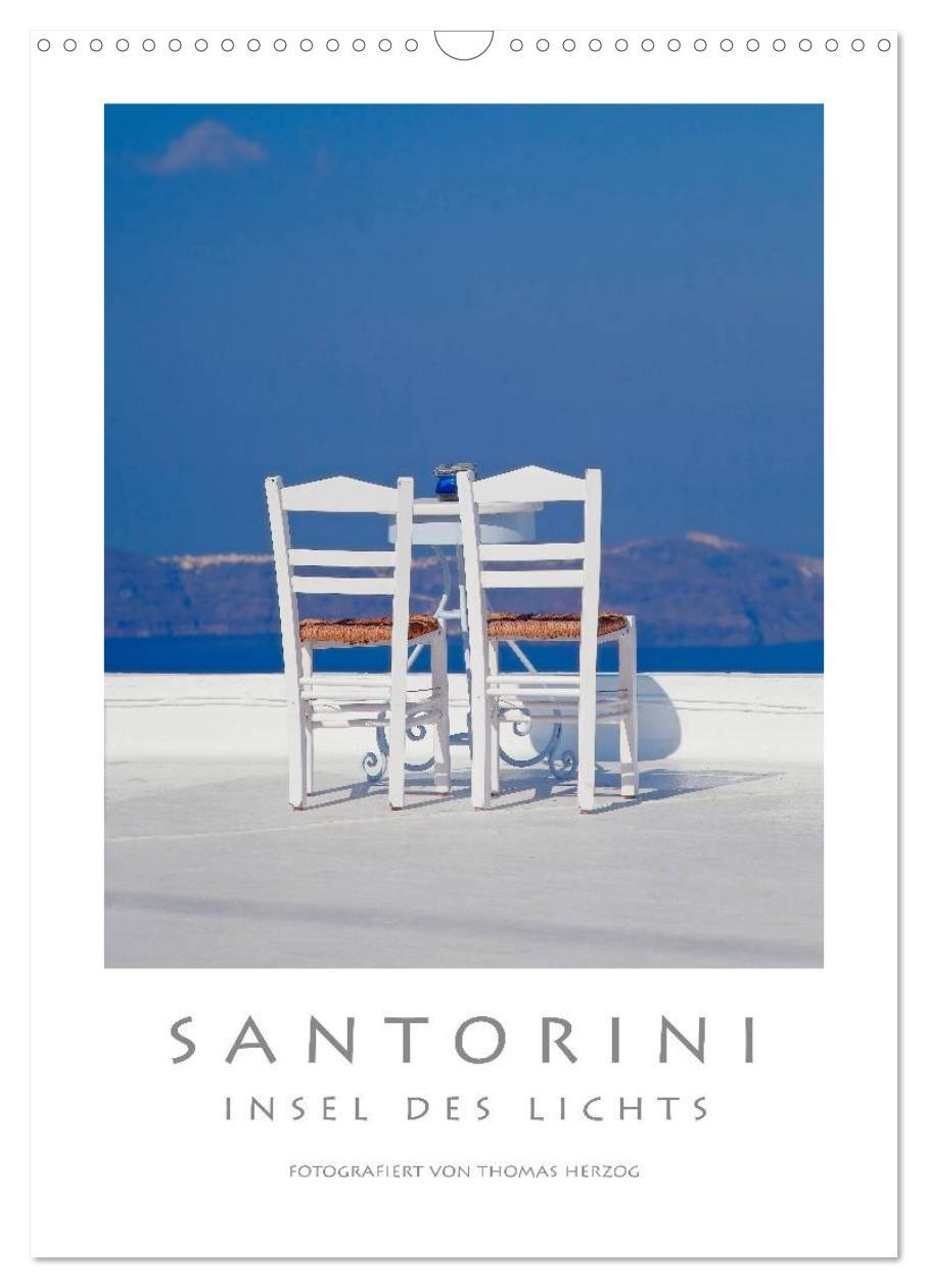 Cover: 9783457052594 | SANTORINI - INSEL DES LICHTS (Wandkalender 2025 DIN A3 hoch),...