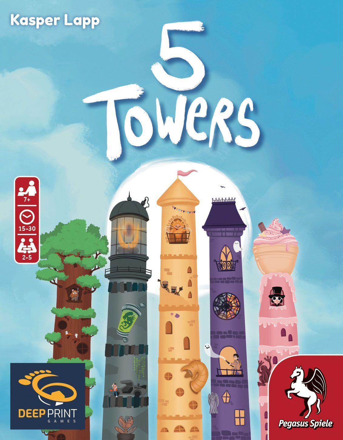 Bild: 4250231738364 | 5 Towers (Deep Print Games) (English Edition) | Spiel | 57814E | 2023