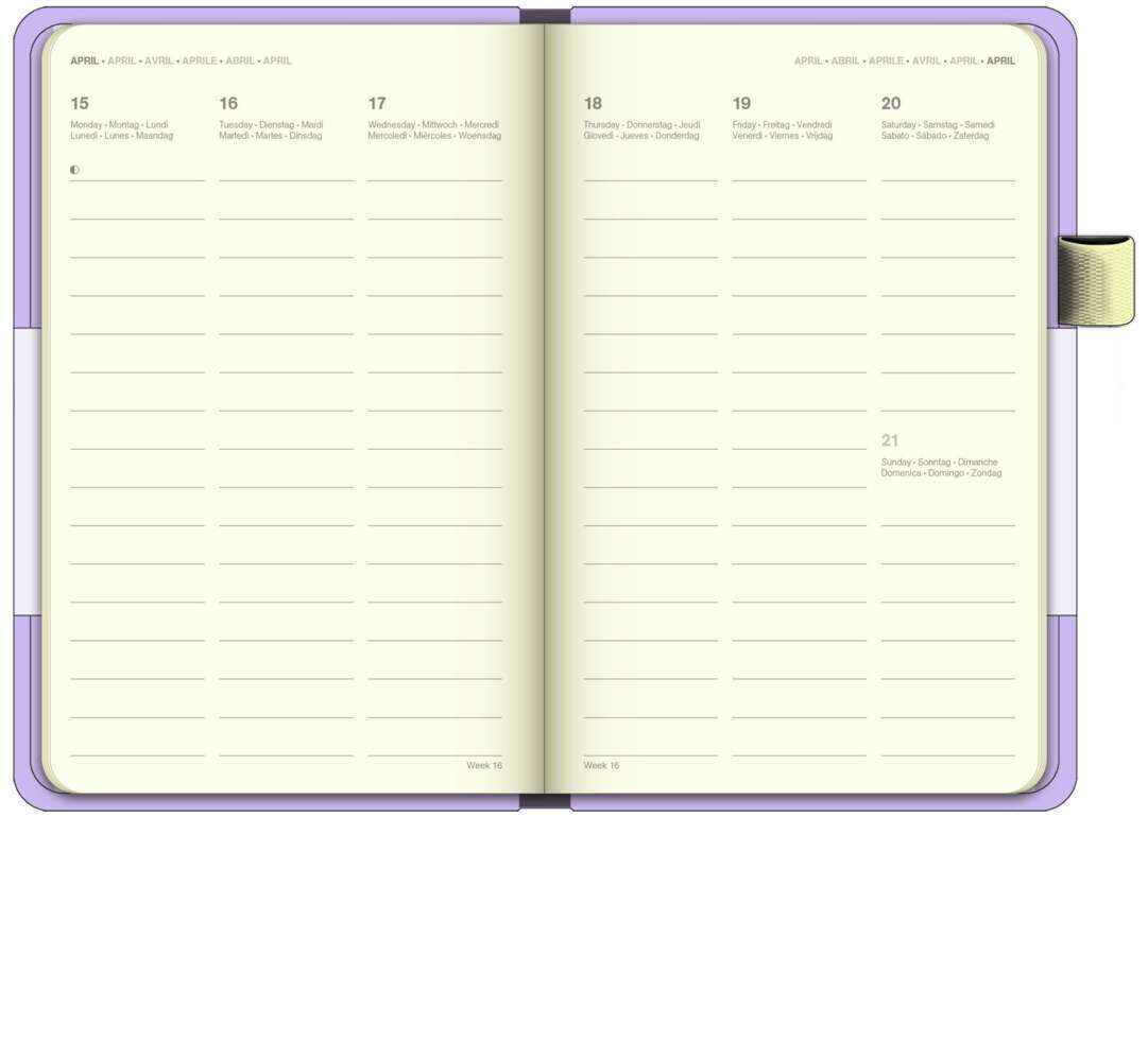 Bild: 4002725987662 | Lavender 2024 - Diary - Buchkalender - Taschenkalender - 9x14 | 204 S.
