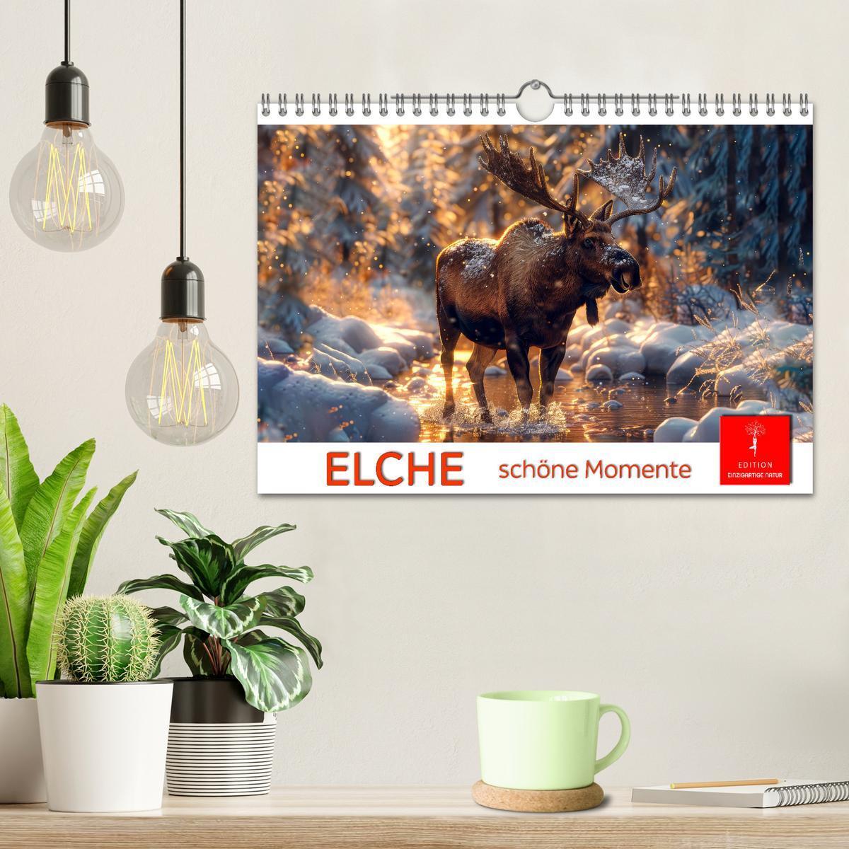 Bild: 9783383829468 | Elche - schöne Momente (Wandkalender 2025 DIN A4 quer), CALVENDO...