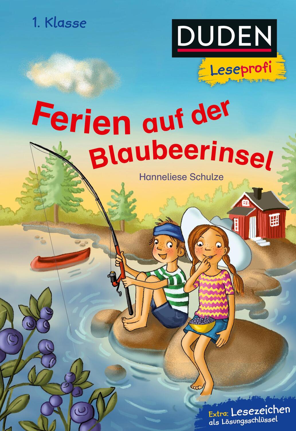 Cover: 9783737334723 | Duden Leseprofi - Ferien auf der Blaubeerinsel, 1. Klasse | Schulze