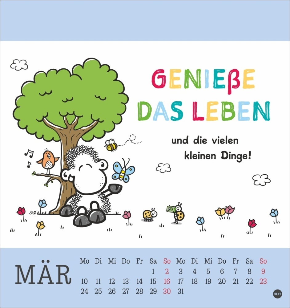 Bild: 9783756406968 | sheepworld Postkartenkalender 2025 | Kalender | Spiralbindung | 13 S.