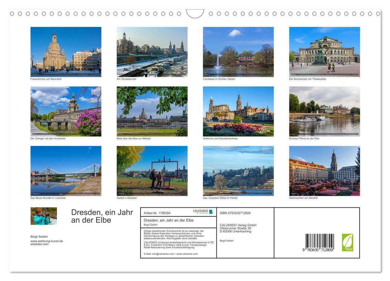 Bild: 9783435712809 | Dresden, ein Jahr an der Elbe (Wandkalender 2025 DIN A3 quer),...