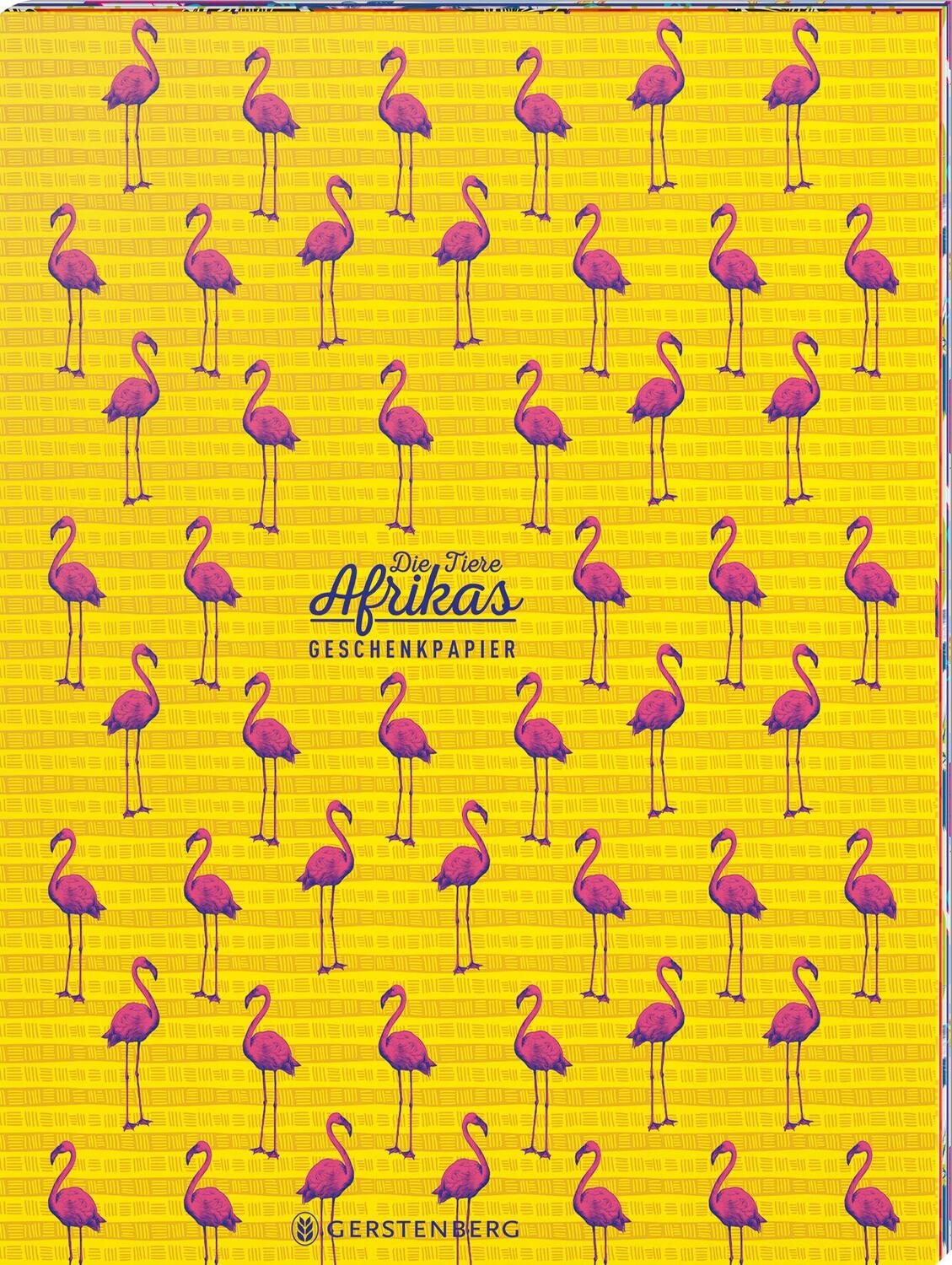 Cover: 4250915934464 | Die Tiere Afrikas Geschenkpapier-Heft Motiv Flamingo | 2 x 5 Bögen