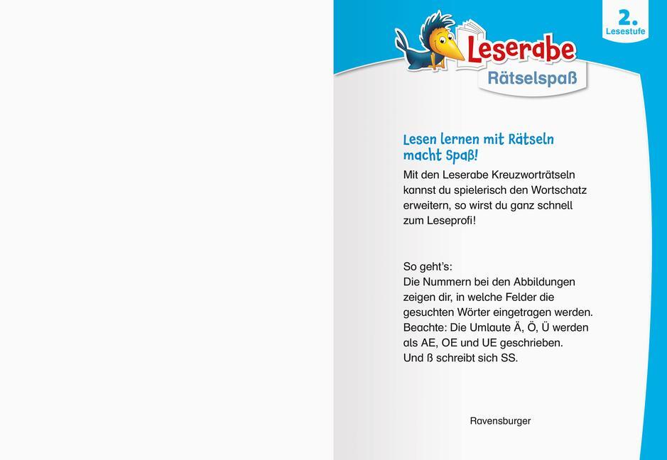 Bild: 9783473489893 | Ravensburger Leserabe Rätselspaß - Kreuzworträtsel zum Lesenlernen...