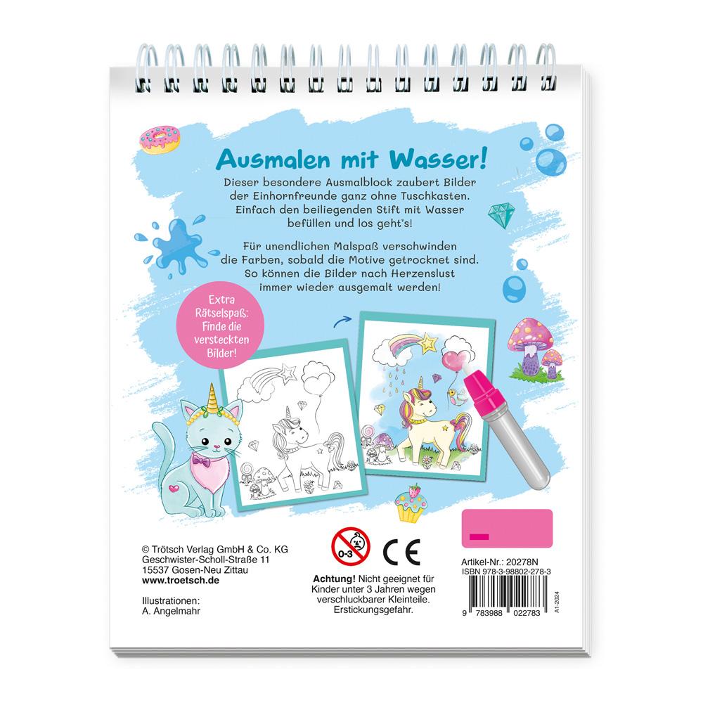 Bild: 9783988022783 | Trötsch Wassermalspaß mit Zauberstift Einhornwelt | KG | Taschenbuch