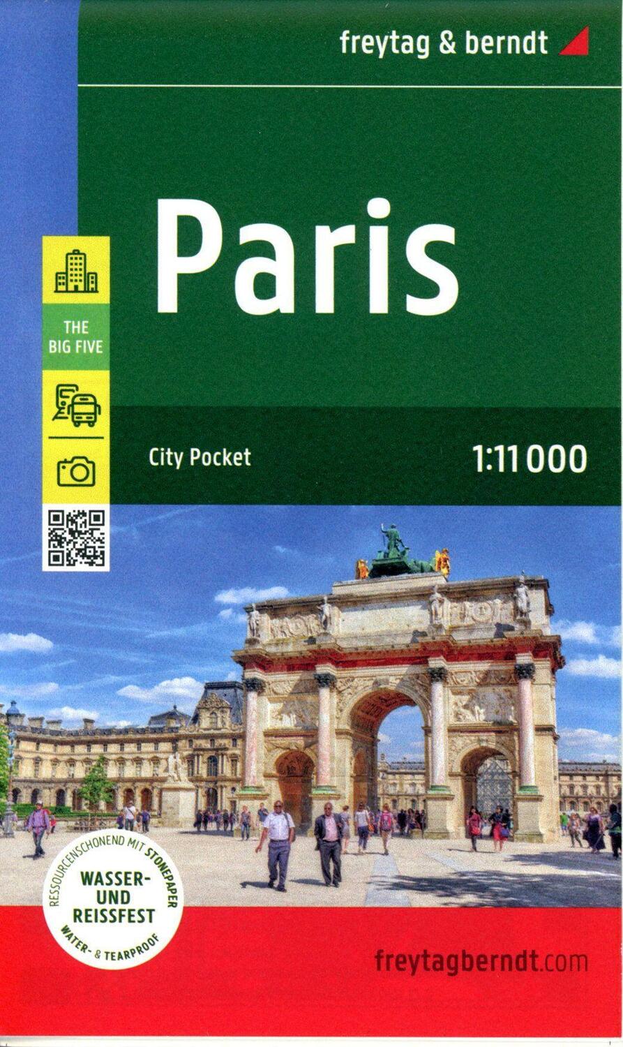 Cover: 9783707921793 | Paris, Stadtplan 1:11.000, freytag &amp; berndt | freytag &amp; berndt | 2022