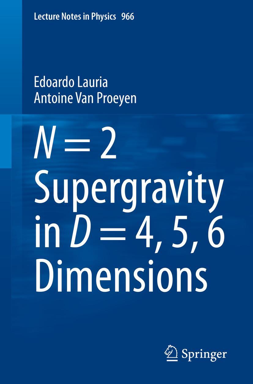 Cover: 9783030337551 | N = 2 Supergravity in D = 4, 5, 6 Dimensions | Proeyen (u. a.) | Buch