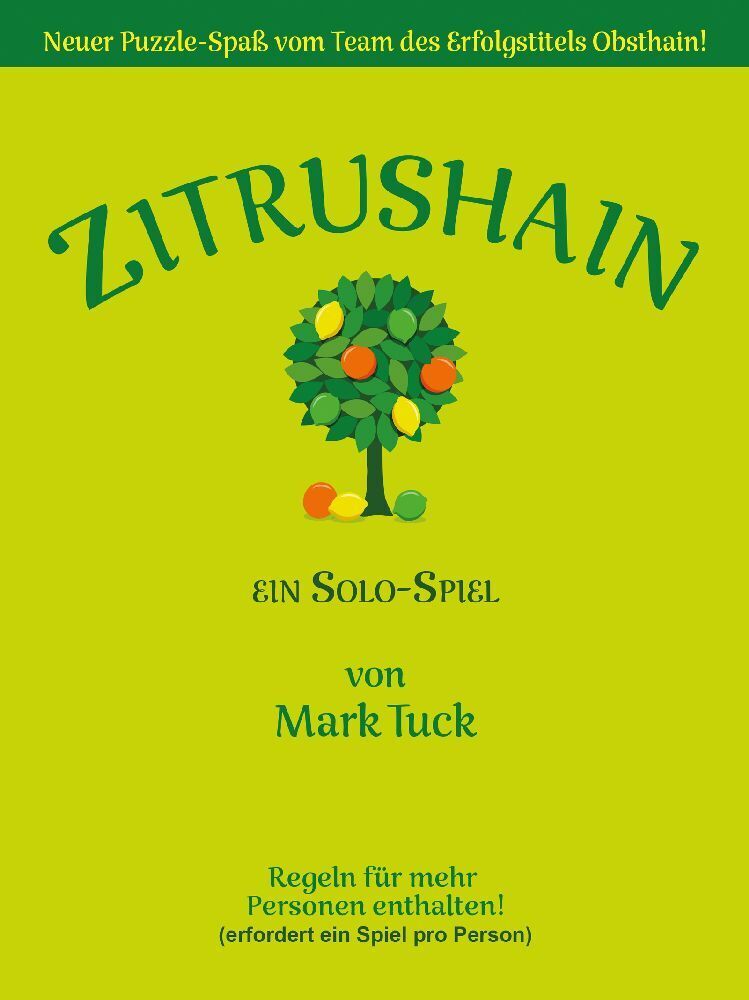 Cover: 4270001195678 | Zitrushain | Ein Solo-Spiel | Mark Tuck | Spiel | In Spielebox | 2023