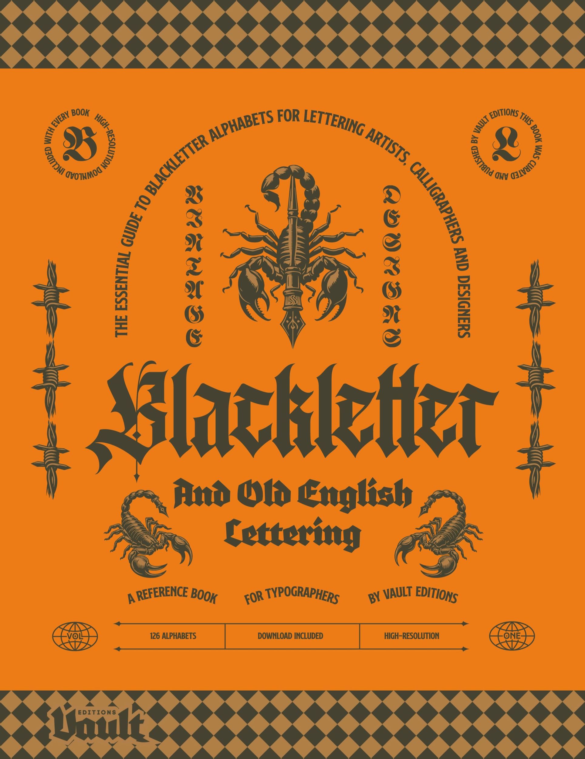 Cover: 9781922966292 | Blackletter and Old English Lettering Reference Book | Kale James