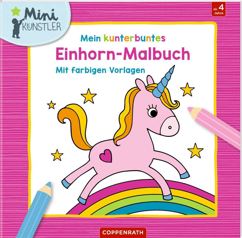 Cover: 9783649634980 | Mein kunterbuntes Einhorn-Malbuch | Mit farbigen Vorlagen | Engelen