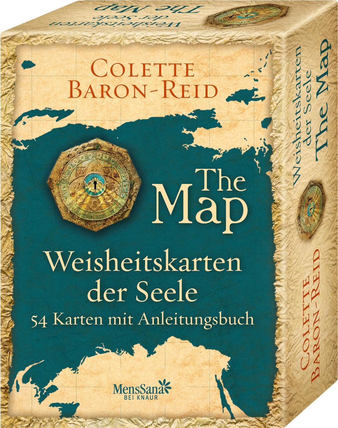 Cover: 9783426656952 | Weisheitskarten der Seele - The Map | 54 Karten mit Anleitungsbuch