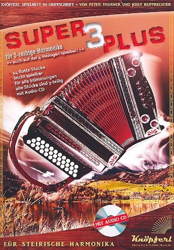 Cover: 9990051915709 | Super3plus (+CD) für Steirische Handharmonika (3-reihig) in...