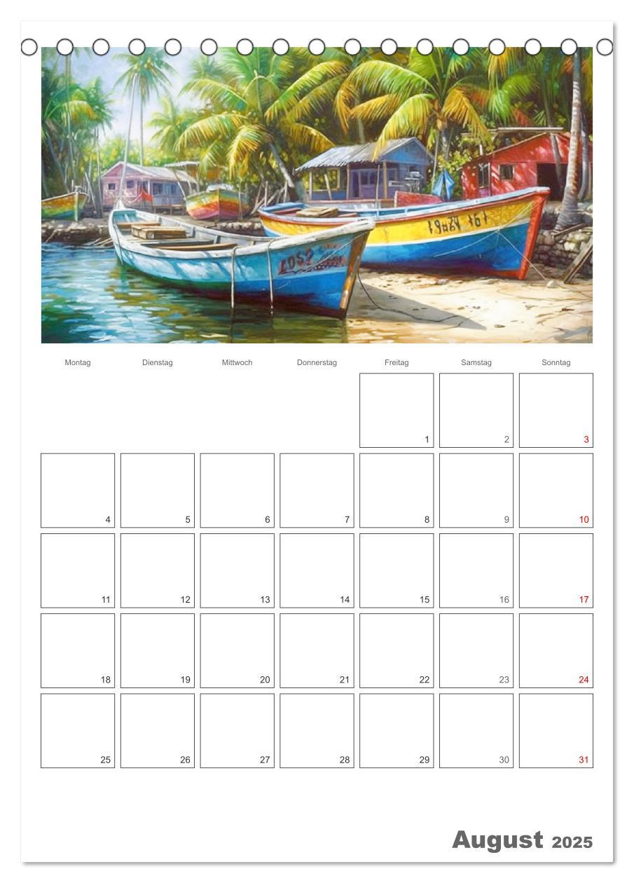 Bild: 9783435869831 | Die Karibik. Der Zauber tropischer Juwele (Tischkalender 2025 DIN...