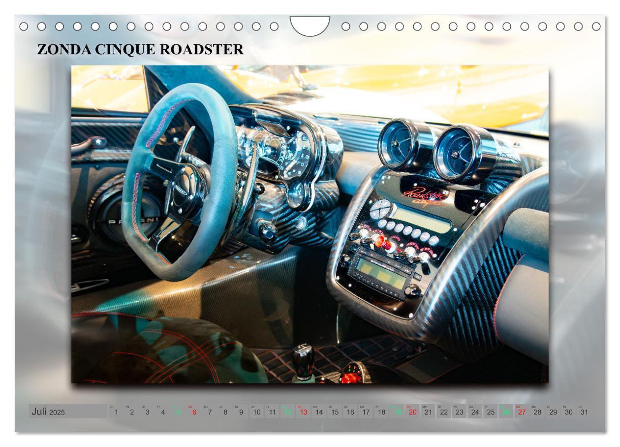 Bild: 9783383849787 | Pagani italienische Automobilkunst (Wandkalender 2025 DIN A4 quer),...